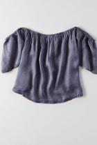 American Eagle Outfitters Ae Silky Off-the-shoulder Top
