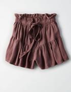 American Eagle Outfitters Don't Ask Why Paperbag Ruffle Skort
