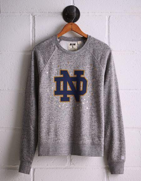 Tailgate Women's Notre Dame Boyfriend Sweatshirt