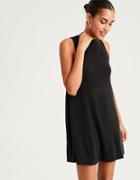 American Eagle Outfitters Ae Mock Neck Open Back Dress