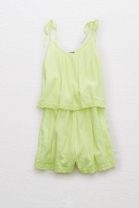 Aerie Neon Overlay Romper