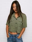 American Eagle Outfitters Dont Ask Why Cropped Blouse