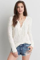 American Eagle Outfitters Ae Lace-up Sweater