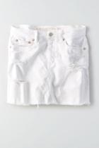 American Eagle Outfitters Ae White Denim Skirt