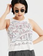 American Eagle Outfitters Ae X Stones Live Graphic Tank Top