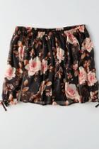 American Eagle Outfitters Ae Chiffon Off-the-shoulder Top