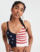 American Eagle Outfitters Ae Americana Knit Flag Bralette
