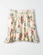 American Eagle Outfitters Ae Ruffle Bottom Mini Skirt