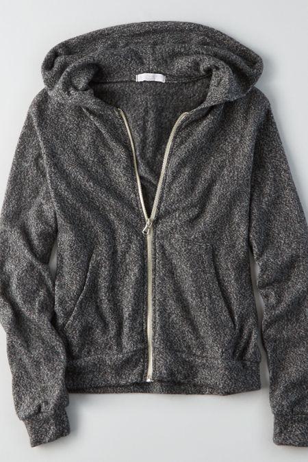 American Eagle Outfitters Don't Ask Why Charcoal Hoodie