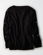 American Eagle Outfitters Dont Ask Why Snap Sleeve Sweatshirt