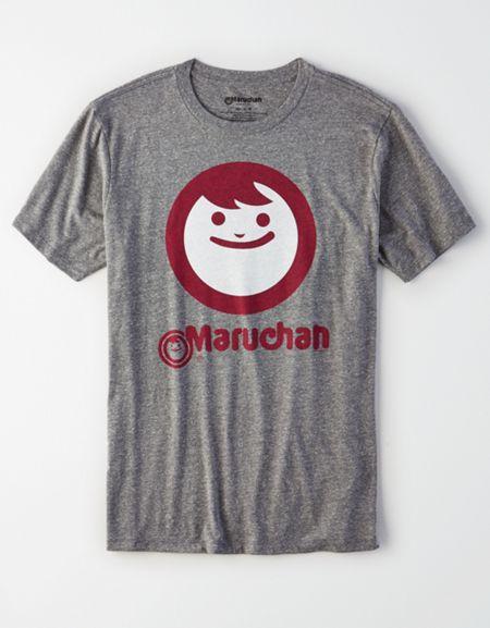 American Eagle Outfitters Ae Maruchan Face Graphic Tee