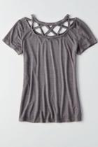 American Eagle Outfitters Ae Soft & Sexy Cage-neck T-shirt