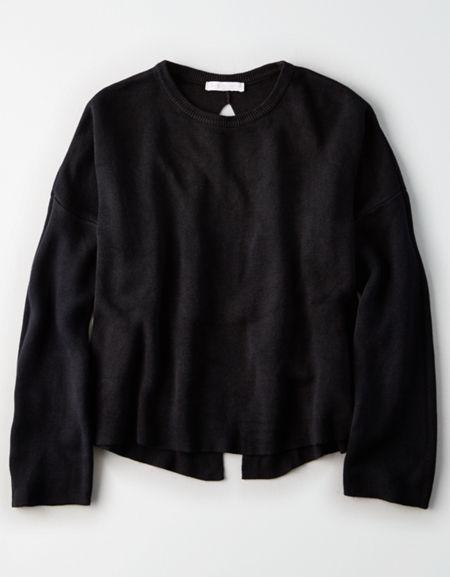 American Eagle Outfitters Don't Ask Why Grommet Sweater