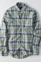 American Eagle Outfitters Ae Classic Plaid Button Down Shirt