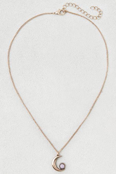 American Eagle Outfitters Ae Moon Charm Necklace