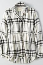 American Eagle Outfitters Ae Ahh-mazingly Soft Plaid Babydoll Shirt