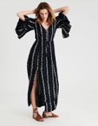 American Eagle Outfitters Ae Bell Sleeve Maxi Dress
