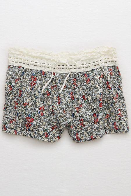 Aerie Poplin Boxer + Crochet
