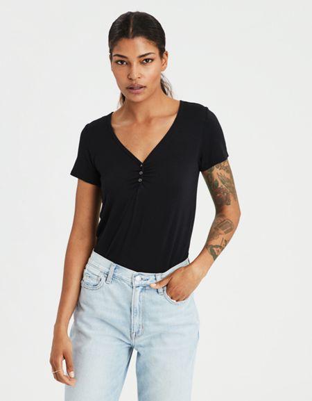American Eagle Outfitters Ae Soft & Sexy Henley