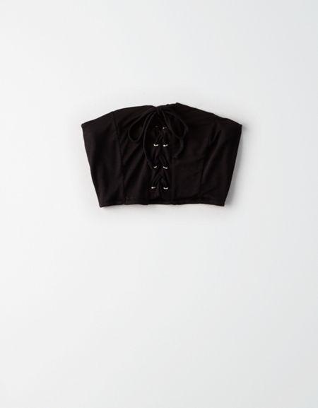 American Eagle Outfitters Don't Ask Why Corset Tube Top