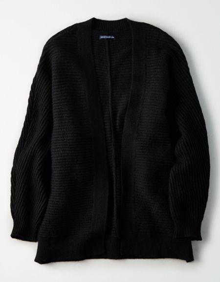 American Eagle Outfitters Ae Ribbed Chenille Cardigan