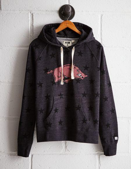 Tailgate Women's Arkansas Terry Fleece Star Hoodie