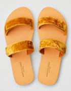 American Eagle Outfitters Ae Velvet Double Strap Sandal