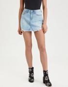 American Eagle Outfitters Ae High-waisted Festival Denim Skirt