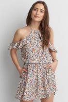 American Eagle Outfitters Ae Cold Shoulder Fit & Flare Dress