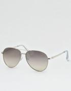 American Eagle Outfitters Silver Aviator Sunglasses