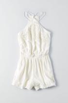 American Eagle Outfitters Ae Lace Embroidered Romper