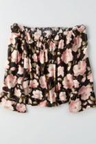 American Eagle Outfitters Ae Ruffled Off-the-shoulder Top