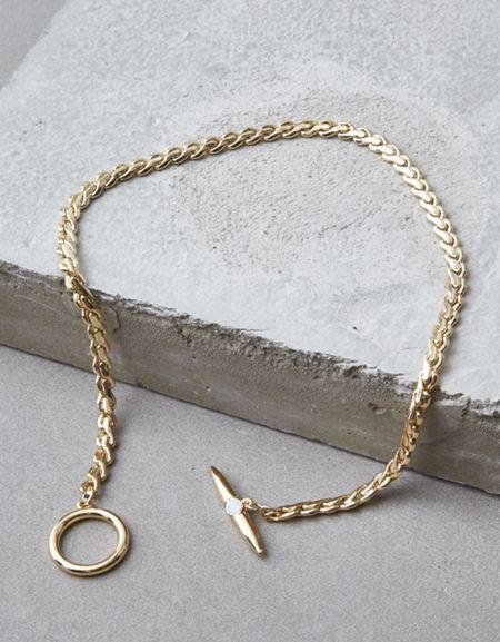 American Eagle Outfitters Ae Gold Toggle Necklace