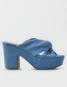 American Eagle Outfitters Ae Chunky Bow Front Platform Sandal