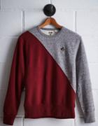 Tailgate Men's Isu Diagonal Colorblock Sweatshirt