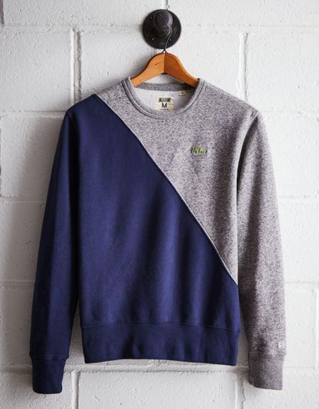 Tailgate Men's Ucla Diagonal Colorblock Sweatshirt