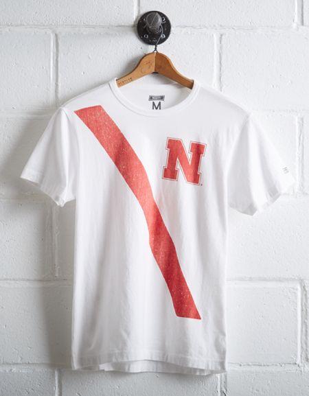 Tailgate Men's Nebraska Cornhuskers Stripe T-shirt