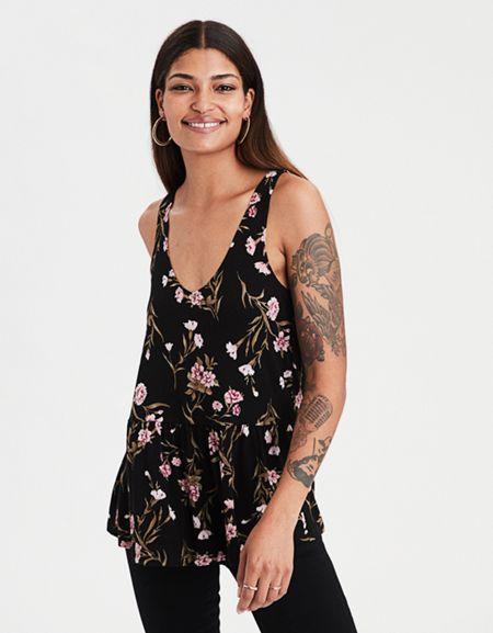 American Eagle Outfitters Ae Oversized Peplum