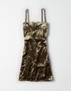 American Eagle Outfitters Don't Ask Why Velvet Square Neck Dress