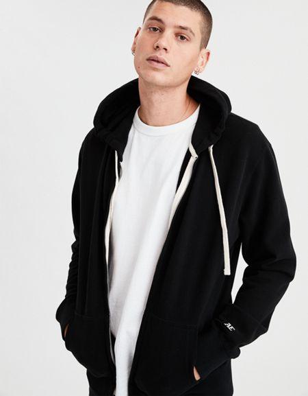 American Eagle Outfitters Ae Full Zip Fleece Hoodie