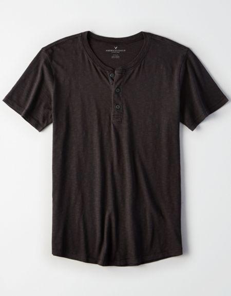 American Eagle Outfitters Ae Washed Henley