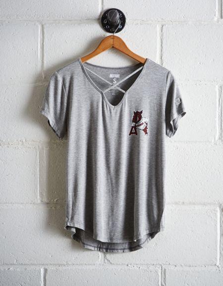 Tailgate Women's Arkansas Cage Front Tee