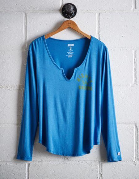 Tailgate Women's Ucla Split Neck T-shirt