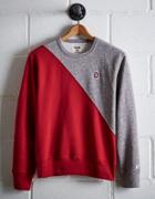 Tailgate Men's Osu Diagonal Colorblock Sweatshirt
