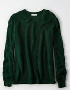 American Eagle Outfitters Don't Ask Why Lace-up Shoulder Sweater