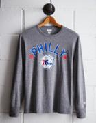 Tailgate Men's Philly 76ers Long Sleeve Tee