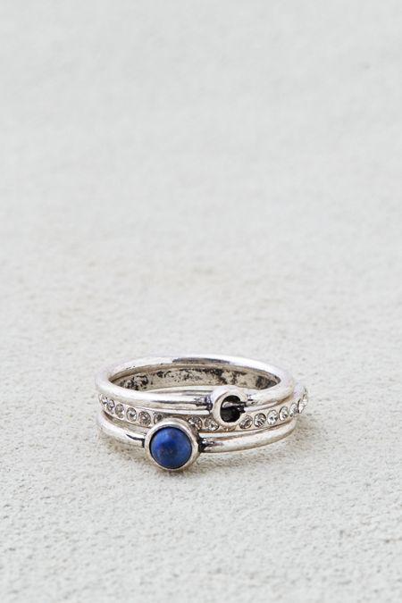 American Eagle Outfitters Ae C Initial Ring Set