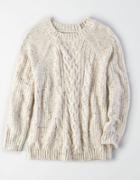 American Eagle Outfitters Ae Cable Knit Pullover Sweater