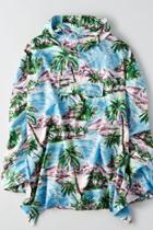 American Eagle Outfitters Ae Palm Print Packable Poncho