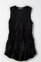 American Eagle Outfitters Ae Button-front Boho Tank